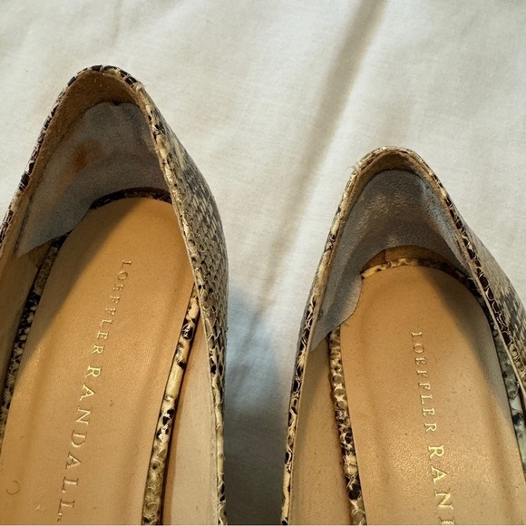 Loeffler Randall 5.5 Snakeskin Platform Wedge Heels Classic Career - Picture 7 of 9
